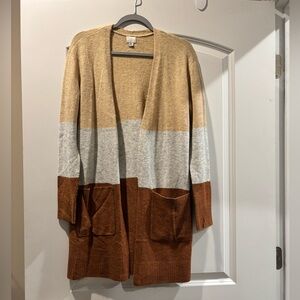 A New Day Women’s Colorblock Open Front Cardigan - XS